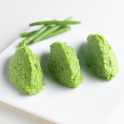Purée de haricots verts